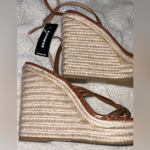 Strappy Wedge Square Toe Sandals - Picture 8 of 14